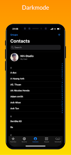 icall phone dialer screenshot 3