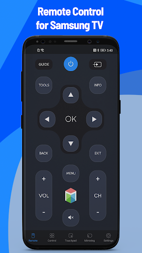 remote control for samsung tv screenshot