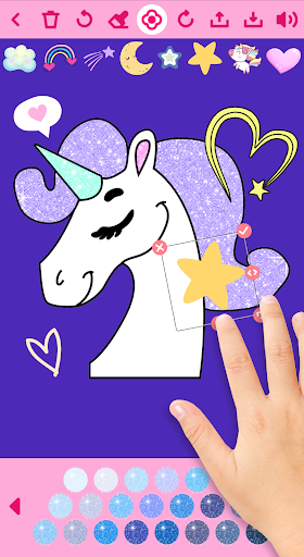 unicorn coloring book screenshot 1
