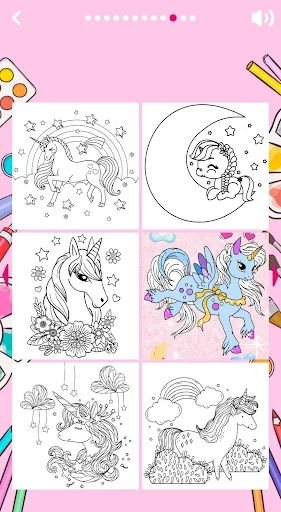 unicorn coloring book screenshot 3