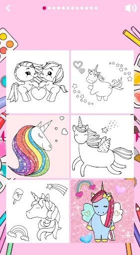 unicorn coloring book screenshot 5