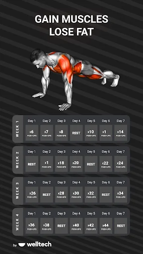 workout planner muscle booster screenshot 1